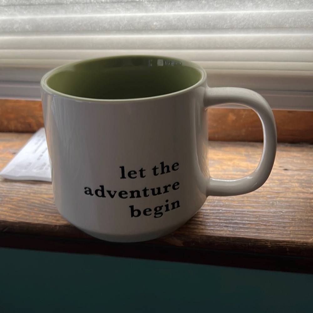 “Let The Adventure Begin” mug